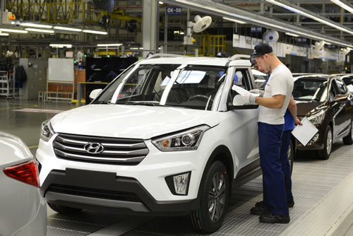 На заводе Hyundai в Санкт-Петербурге стартовало серийное производство Creta
