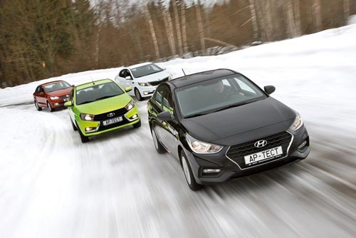 Что выбрать? Новый Hyundai Solaris, Kia Rio, Лада Веста и Volkswagen Polo. Большой тест-драйв (+видео)
