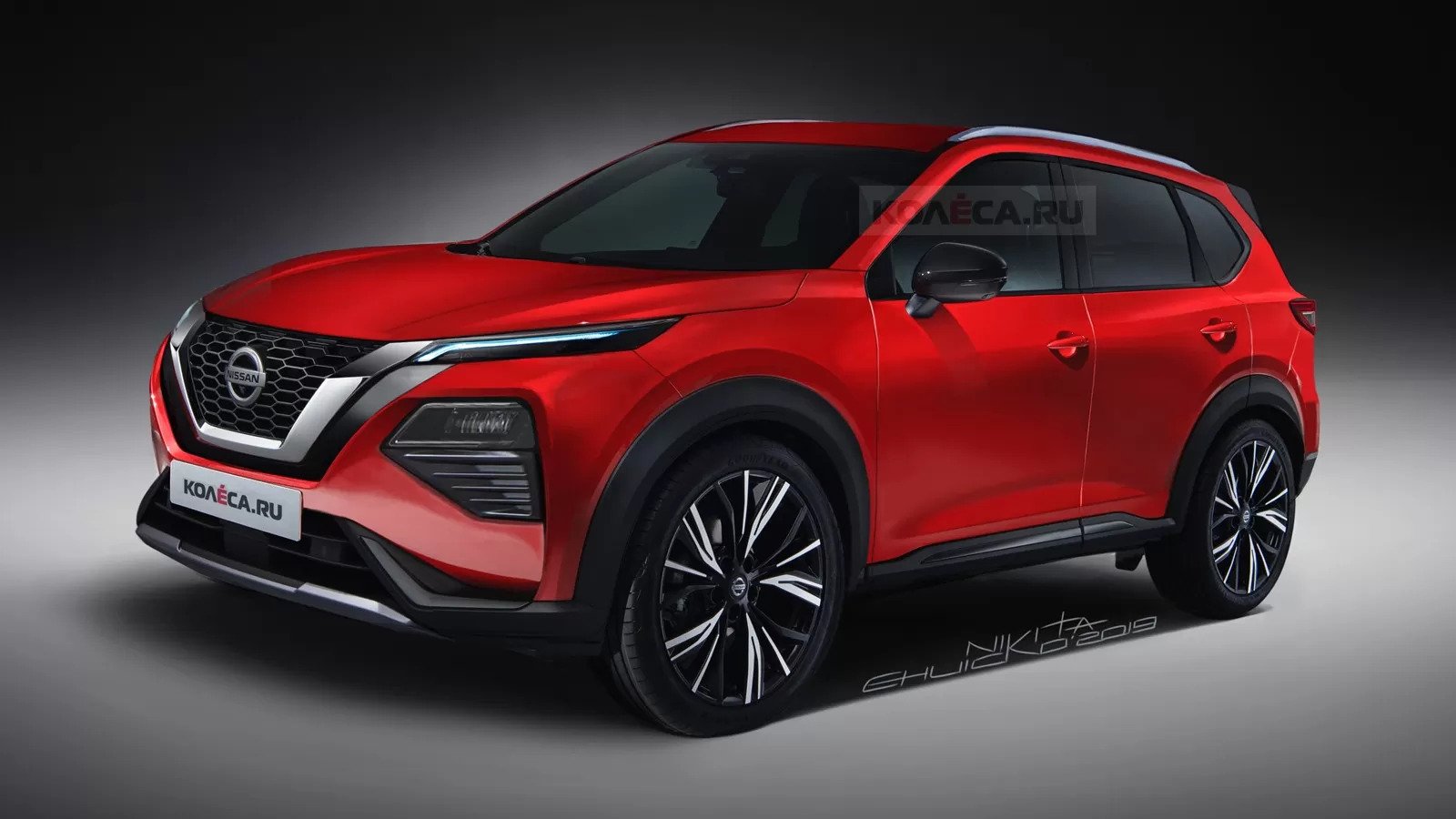 На основе шпионских фото автодизайнеры представили как может выглядеть Nissan X-Trail нового поколения
